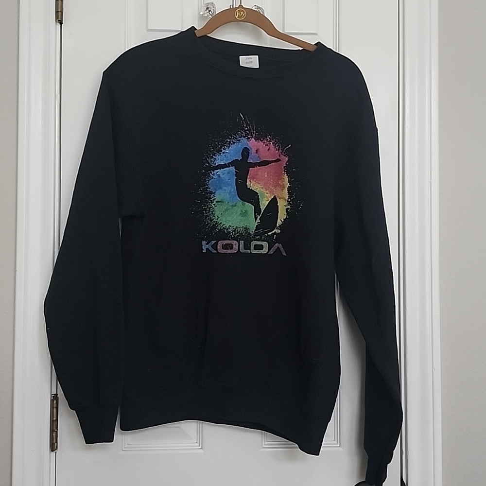 Koloa Surf Company Graphic Black Sweatshirt Size Medium​​​​